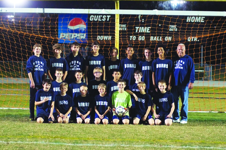 Burns Middle School Soccer Team Sports Undefeated Season Shaves Coach