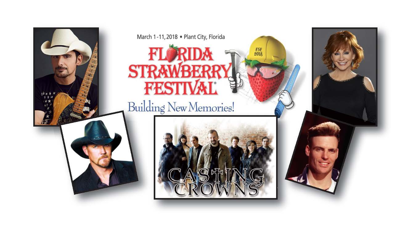 Headline Concerts Announced For 2018 Florida Strawberry Festival