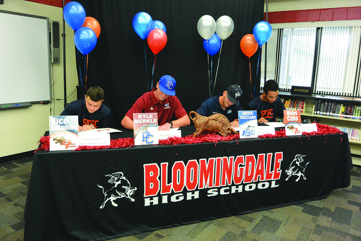 Four Bloomingdale Baseball Players Commit On National Signing Day