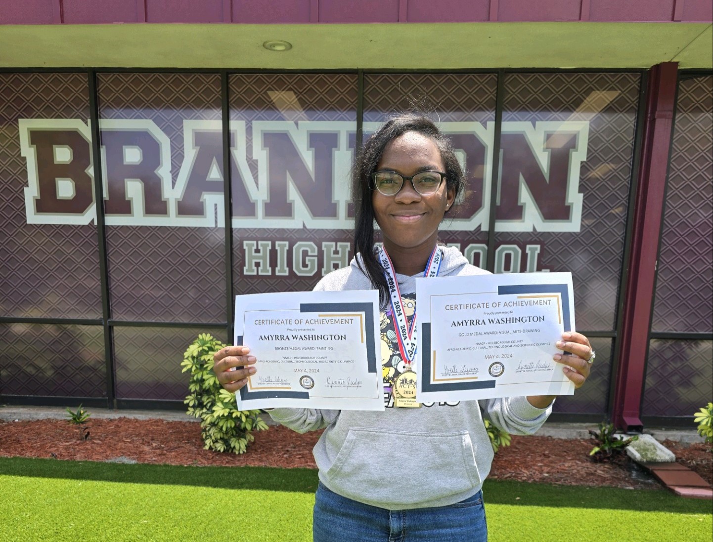 Recipient of the “Write Her Future” scholarship comes from Brandon High School